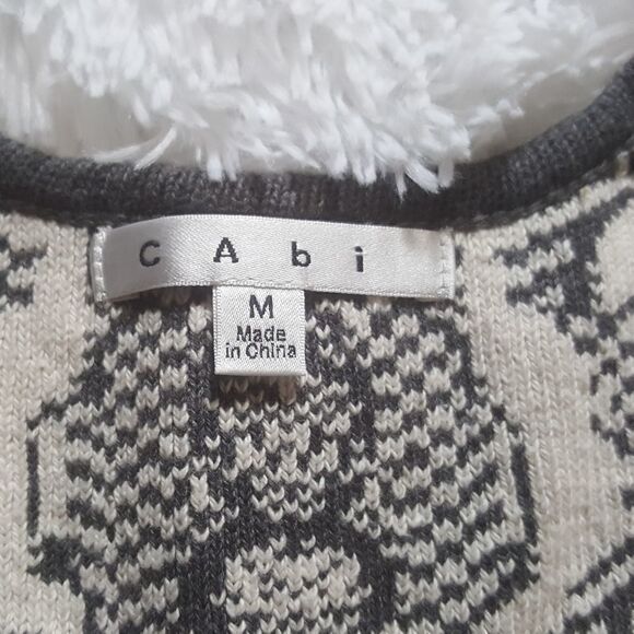 Cabi peplum shell sleeveless sweater top Womens Size Medium - Picture 4 of 5